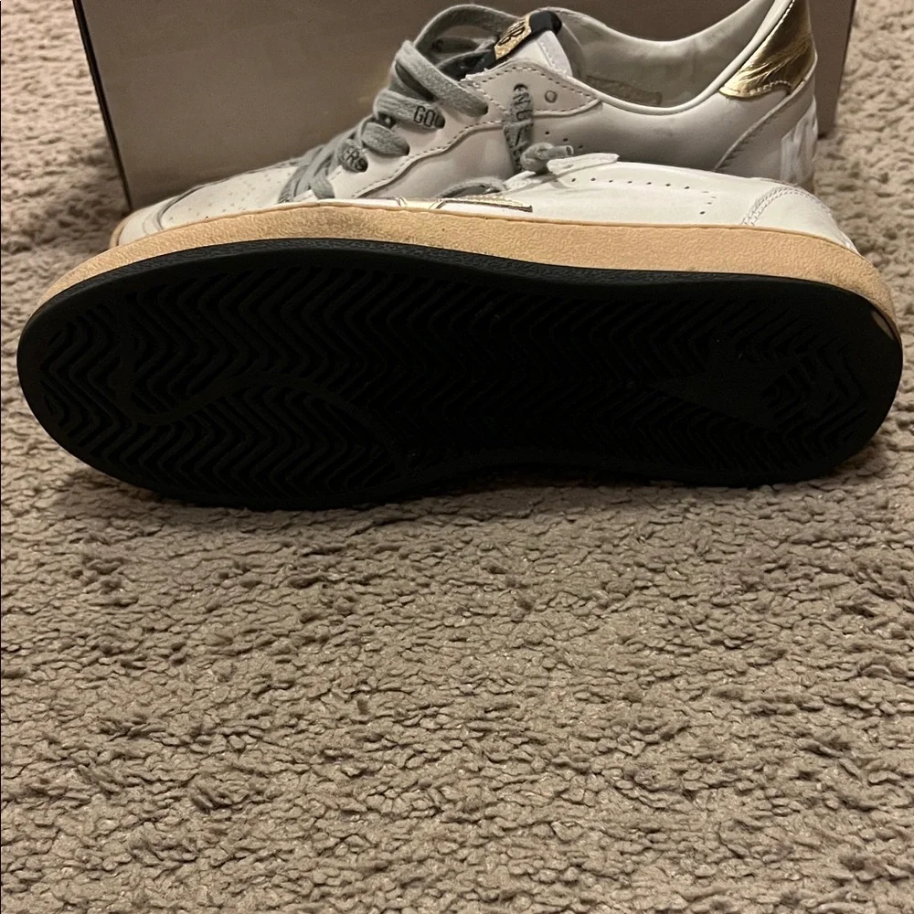 Golden Goose Women’s Ball Star Sneakers with Gold Star Accents - Picture 3 of 6